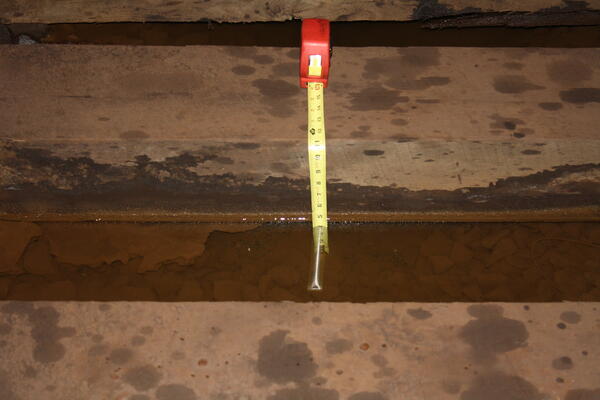 ankle injury in railroad tunnel