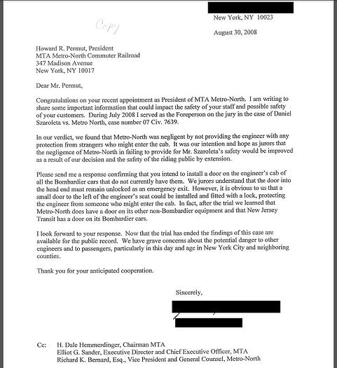 metro north failure to protect engineers